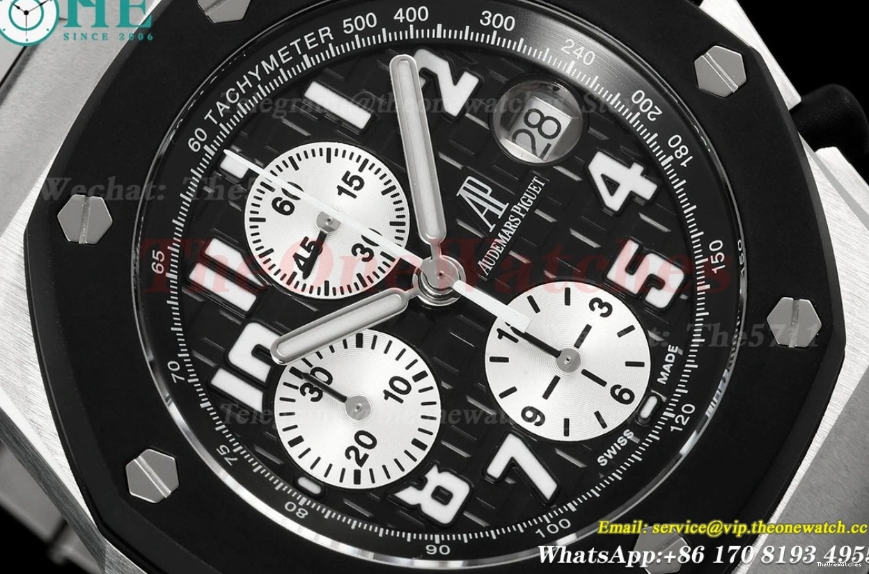 SS TKF 25940SK Black Royal 42mm SS Oak Dial A7750 Offshore 1228